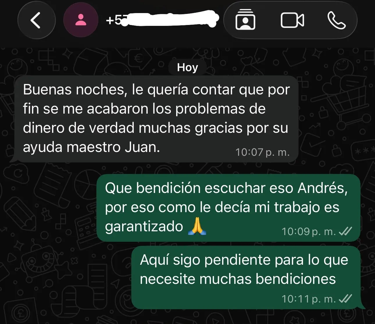 Testimonio de amarre